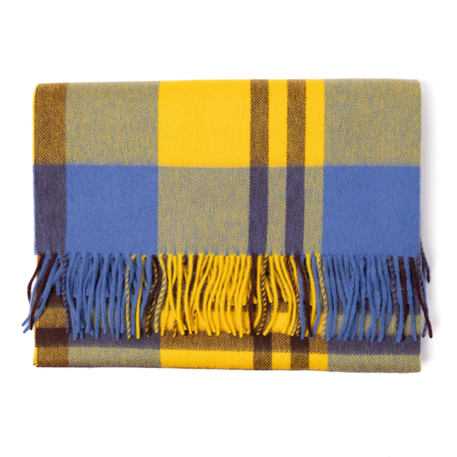 Joshua Ellis x MJ: Scarf "Ripple Check Stole" made from pure Scottish Cashmere